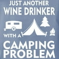 thumbnail image 3 of CafePress - Wine Drinker With Camping Problem T Shirt - Womens Comfort Colors® Shirt, 3 of 4
