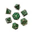 thumbnail image 1 of 7Pcs Polyhedral Dice Irregular Big Dice Board Numbers Board Games Green, 1 of 5