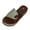 Green, variant on Women's Slip On Platform Slides Wide Width Comfortable Beach Sandals Lightweight Non Slip Canvas Summer Slippers Black Size 7