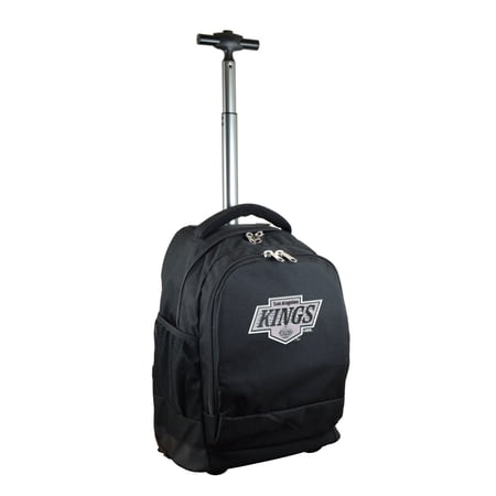 Black Los Angeles Kings 19 Premium Wheeled Backpack
