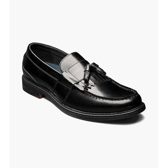 Nunn Bush Keaton Men's Moc Toe Tassel Slip On, Black Multi, 9