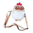 thumbnail image 2 of Bolso cruzado de gallina de dibujos animados para mujer Strade Fareast Limited bolso de felpa Con forma de pollo 15 cm x 23 cm, 2 of 7