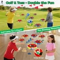 thumbnail image 2 of Set de juegos de golf VATOS 2 en 1 para niños con 6 objetivos LED, 2 of 8