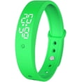 thumbnail image 1 of Montre Réveil Vibrante pour Gros Dormeurs, Bracelet à Vibration Silencieuse avec Conception Résistante à l'Eau, Traqueur de Sommeil Ajustable et Rappel Silencieux pour Hommes et Femmes, Vert, 1 of 2