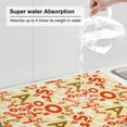 thumbnail image 5 of Sikiie Scandinavian Alphabet2 Dish Drying Mat, Kitchen Counter Mat, Self Drying Mat for Kitchen Counter Dish Drying Pad ,for Dishes, Utensils, Pots and Pans（24" x 18"）, 5 of 7