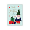 Personalized Holiday Card - Merry Gnome - 5 x 7 Flat