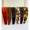 thumbnail image 6 of UNLLLL Glossy Wide Acetate Headband, Tortoiseshell Pattern Hairband, Flexible and Comfortable Fit with Non Slip Inner Lining, for Women's Daily Hair Styling (Coffee), 6 of 6