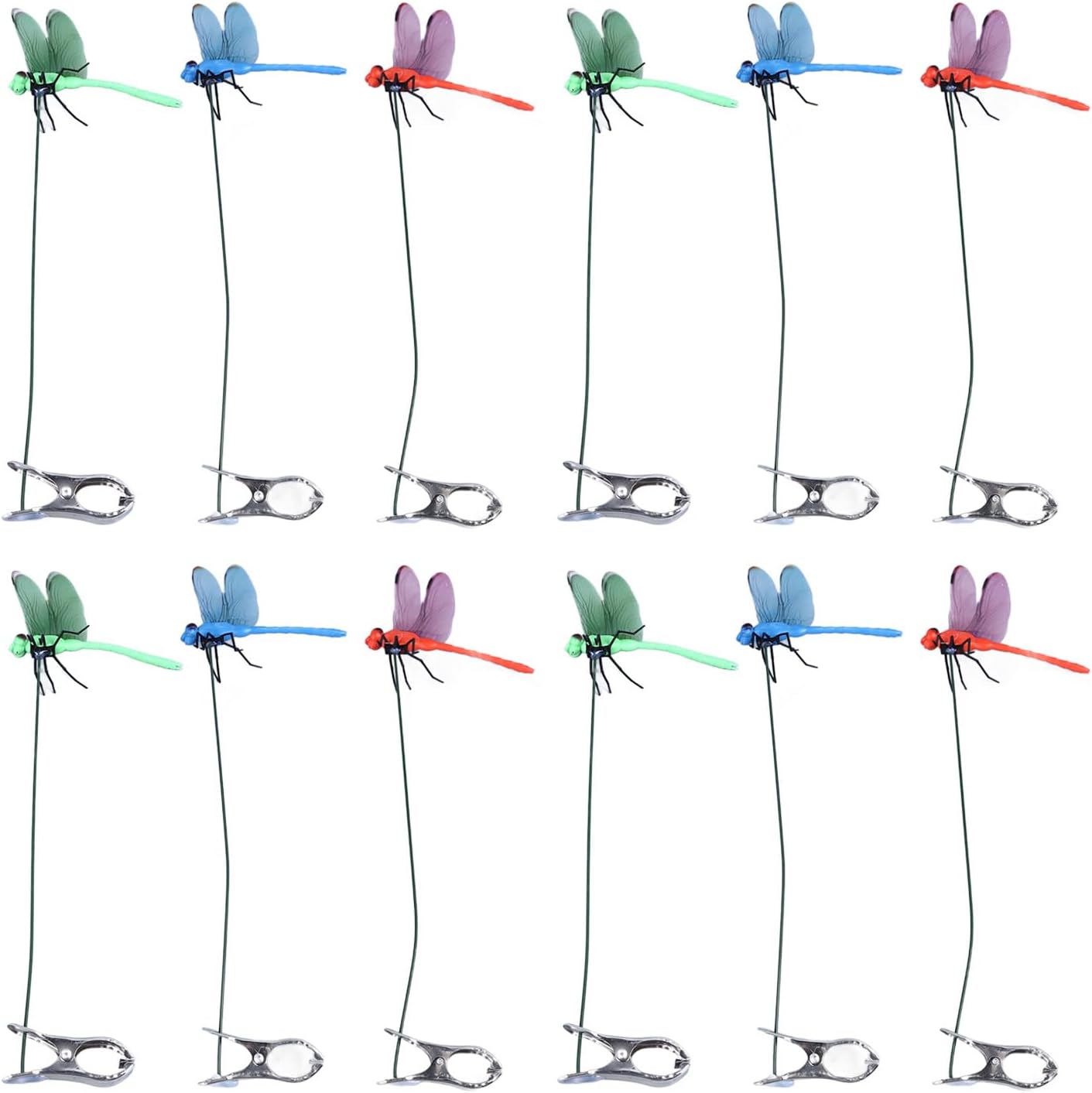 Pvc Wings HELIAHO Dragonfly Clip Exquisite 3D Garden Decor Organic Concept Scare ...