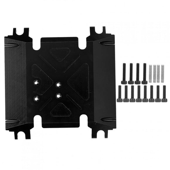 Center Gear Box Mount Skid Plate Accessory Fit for AXIAL WRAITH 90018 90048 1/10 RC CarBlack