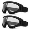 YouLoveIt Ski Goggles, 2-pack Winter Outdoor Sports Goggles Ski Snowboard Goggles Anti-fog UV Protection, Skate Glasses Bicycle Motorcycle Protective Glasses for Men Women Youth