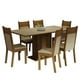 thumbnail image 1 of Juego de Comedor Mesa Tapa de Madera con 6 Sillas Crema/Marrón/Beige Augusta Madesa, 1 of 10