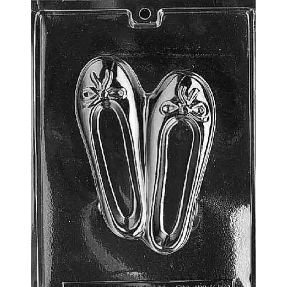 Grandmama's Goodies K058 Ballet Slipper Chocolate Candy Soap Mold with Exclusive Molding Instructions