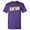 Minnesota Purple, variant on Pittsburgh Retro Repeat - Sports Team T Shirt - Small - Black