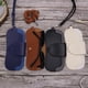 thumbnail image 4 of Guardurnaity Estuche de cuero para gafas de sol, estuche delgado hecho a mano para gafas, bolsa de cuero sintético suave para gafas de sol Cadenas y cordones para anteojos D, 4 of 6