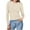 Beige, variant on Womens Ribbed Fitted Shirts Basic Long Sleeve Crew Neck Tops Stretchy Slim Fit Tees Fall Casual Going Out Tshirt Undershirts Beige L