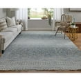 thumbnail image 2 of Feizy Branson Transitional Solid, Blue/Ivory/Brown, 5'6" x 8'6" Area Rug Stain Resistant Kid Friendly Handmade Casual Geometric Floor Rug for Living room Bedroom, 2 of 9
