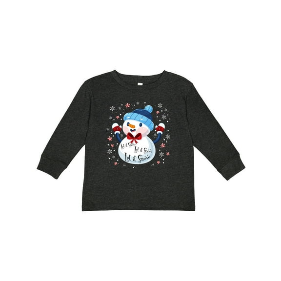 Inktastic Holiday Snowman Boys or Girls Long Sleeve Toddler T-Shirt