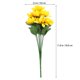 thumbnail image 2 of OULII Ramo De Girasoles Artificiales Amarillos Para De Hogar Y Eventos Duradero, 2 of 8