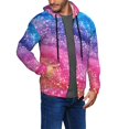 thumbnail image 3 of Zip Up Hoodies for Men - Rainbow Glitter Cute Long Sleeve Comfrt Men'S Fashion Hoodies & Sweatshirts, Jackets for Men Hoodies Pullover Clothing Clothes with Pouch, 3 of 5