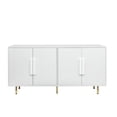 thumbnail image 6 of Sideboard Buffet Cabinet with Storage Space 4 Doors Handle, Modern Storage Cabinets Kitchen Buffet Storage Chest, 6 of 8