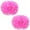 PINK, variant on 2 PCS Cheerleading Pom Poms with Baton Handle for Team Spirit Sports Dance Cheering Adults