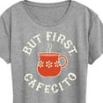 thumbnail image 3 of Instant Message - But First, Cafecito - Women's Short Sleeve Graphic T-Shirt, 3 of 6