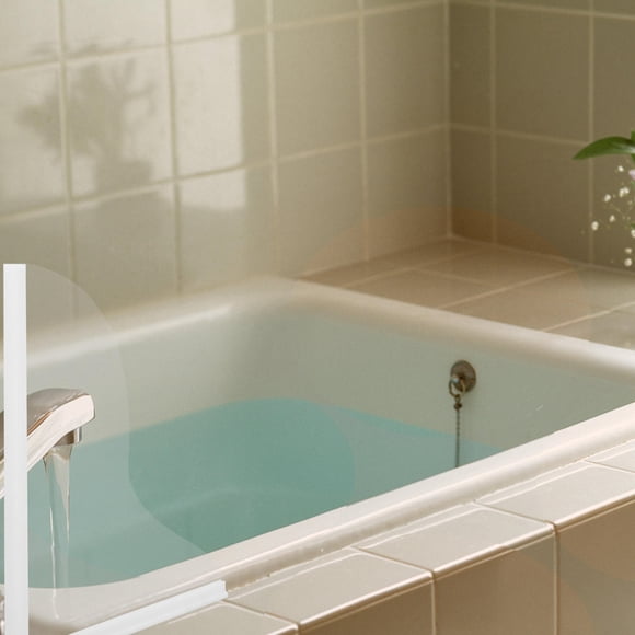 OULII 2Ud Barrera Para Salpicaduras En Bañera Y Lavabo De Acrílico Transparente