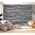 thumbnail image 7 of Tiptophomedecor Background & Patterns Wallpaper Wall Mural - Grey Stone Wall, 7 of 7