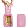thumbnail image 4 of SLYNSHome Portable Shoe Storage Bag 11.81x8.26x4.52 in Foldable Travel Organizer Waterproof Multifunctional Hand Carry - Pink, 4 of 8