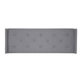 thumbnail image 2 of Bernards Lyla Button-Tufted Fabric Upholstered Platform King Bed in Gray, 2 of 3