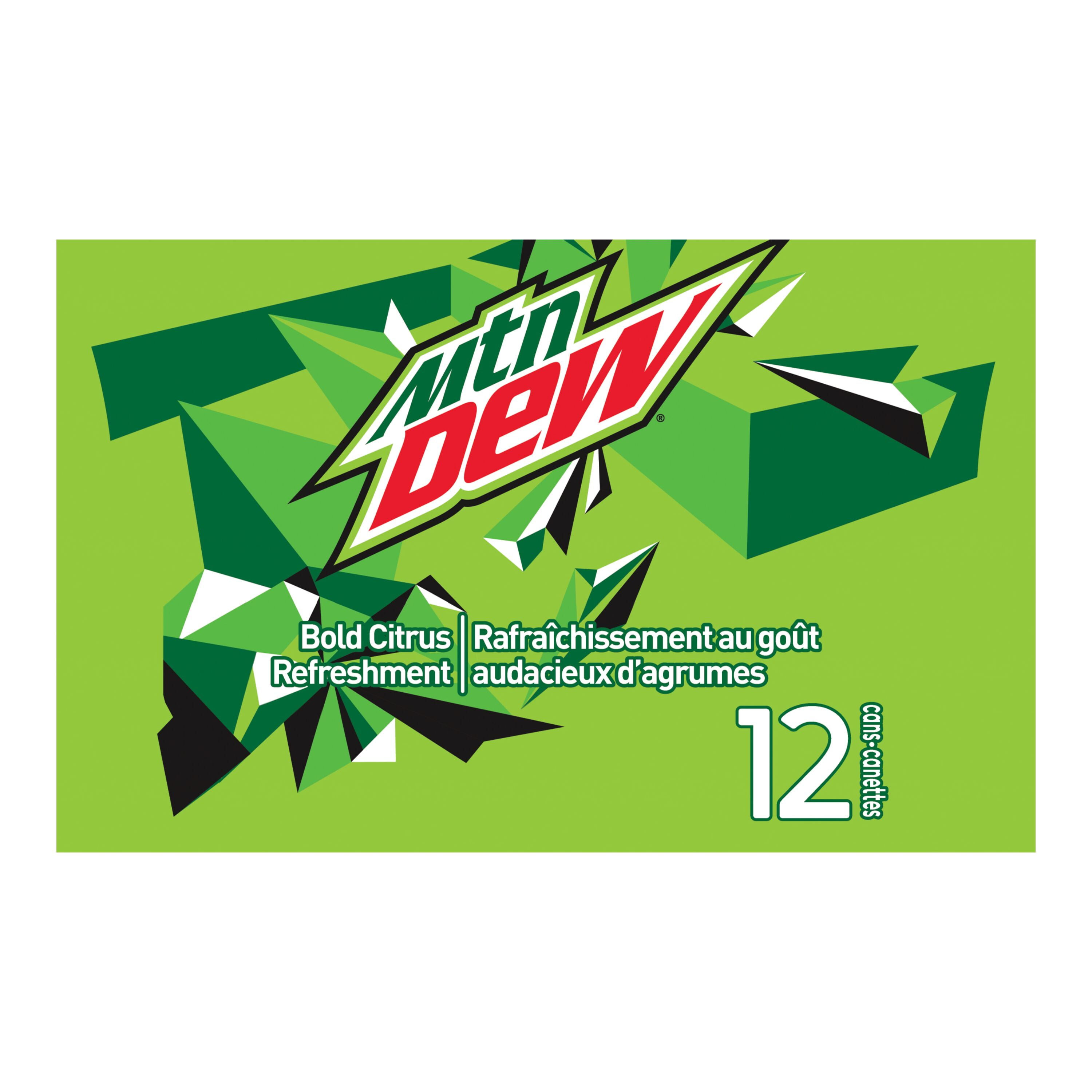 MTN Dew Soft Drink, 355 mL Cans, 12 Pack, 12x355mL