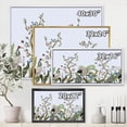 thumbnail image 4 of Designart 'Border With Peonies and Cranes In Chinoiserie Style' Traditional Framed Canvas Wall Art Print, 4 of 5