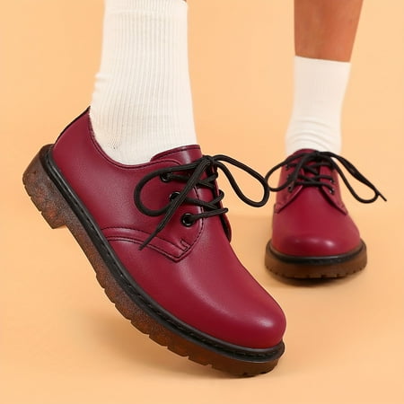 Flthdd women s outdoor combat boots  solid color lace-up non-slip wear-resistant outdoor hiking shoes for autumn