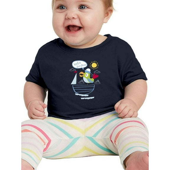 Cute Pirate Parrot Sailing T-Shirt Infant -Image by Shutterstock,  24 Months