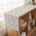 thumbnail image 6 of Beige Grey Baroque 36 Inch Table Runner, Abstract Art Floral Pattern Farmhouse Dresser Scarf Cotton & Linen Tablerunner for Dining/Kitchen Island/Holiday Party Décor Small 13" x 36", 6 of 9