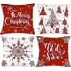 thumbnail image 1 of Lanpn Christmas Cushion Covers 40x40 Set of 4, Merry Christmas Winter Xmas Snowflake Decorative Holiday Throw Pillow Cases 16x16 for Outdoor Indoor Fa, 1 of 5