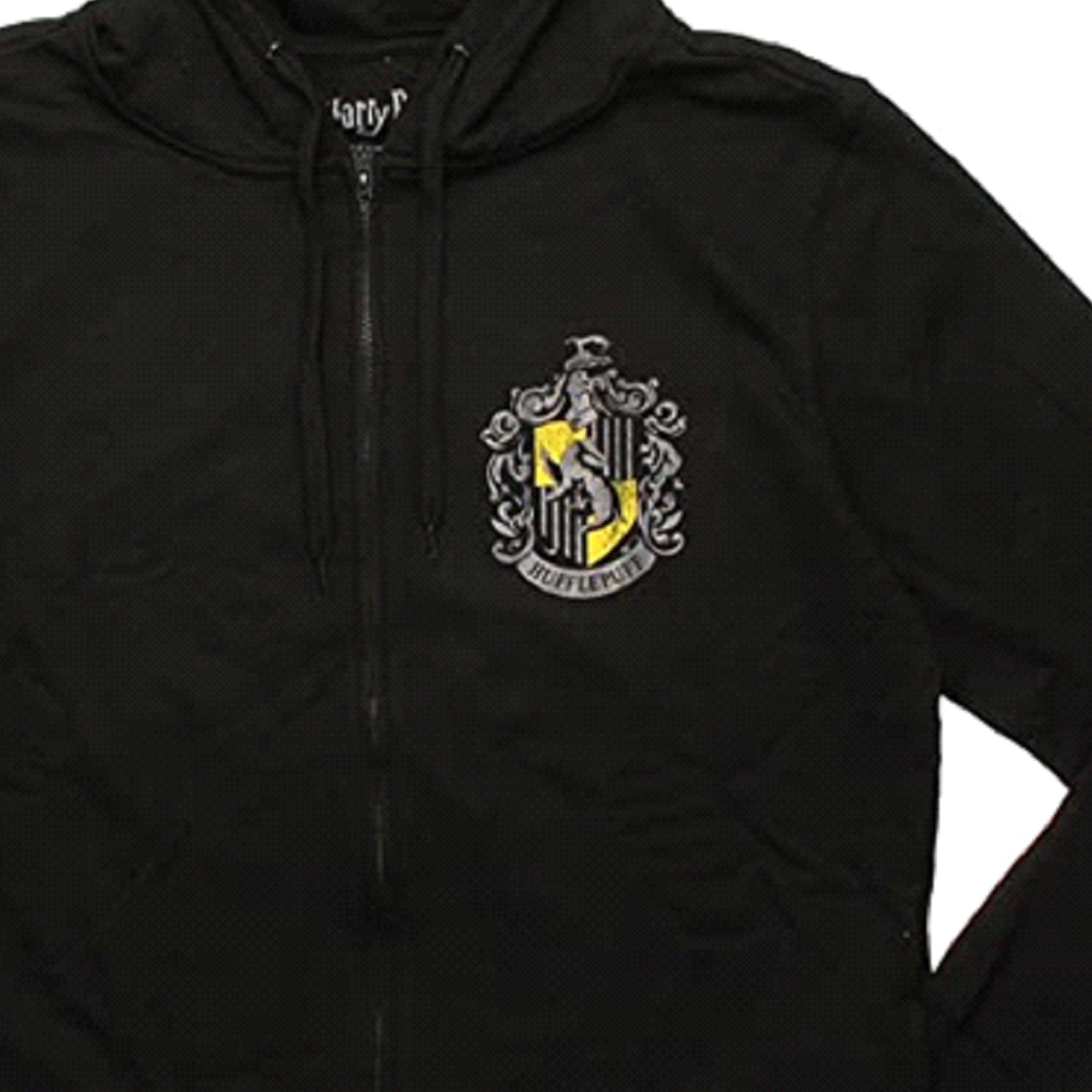 Harry Potter Hufflepuff Crest Adult Unisex Hoodie - size Large