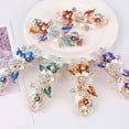 thumbnail image 2 of RAGUPEL Hair Clips Fashionable Style Chinese Style Hair Clip Alloy-Made Hair Clips Rhinestone-Embellished Vintage Flower Hair Clip Color, 2 of 3