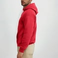 thumbnail image 3 of Zylanna Men's Pullover Hoodies, Hooded Sweatshirt Elastic Long Sleeve Workout Running Athletic Jacket with Pockets Red Size 3XL, 3 of 8