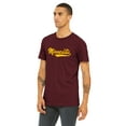 thumbnail image 2 of Daxton Adult Unisex Tshirt Minnesota Script with Vertical on the Back, Burgundy Gold, 2XL, 2 of 3
