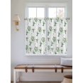 thumbnail image 2 of Summer Botanical Bathroom Window Curtain, Green Spring Floral Birds Watercolor Light Filtering Coffee Kitchen Curtains, Bedroom Living Room Curtains 2 Panel 84"x54", 2 of 6