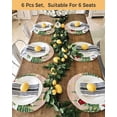 thumbnail image 4 of 13 Inch Round Placemats Set of 4, Red Green Snowman Christmas Non Slip Heat Insulation PP Table Mats, Xmas Tree Snowflake Winter Wooden Washable Place Mats for Kitchen Dining Party Table Decor, 4 of 7