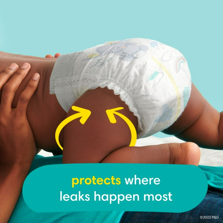 Pampers Swaddlers Size 1 Diapers, 198 Count with Blowout