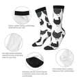 thumbnail image 4 of Honeii Retro Rooster Print Adult Socks,Crew Socks,Casual Calf Socks,Daily Wear Socks for Men & Women, Perfect for Sports, Casual and Everyday Use, 4 of 6