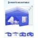 thumbnail image 2 of Garvee gazebo plegable de 3 x 3 m con 4 paredes laterales, estacas, cuerdas, sacos de arena y bolsa con ruedas para fiestas y patio, 2 of 8