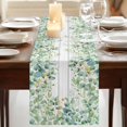 thumbnail image 3 of Table Runners 72 Inches Long Dress Scarves, Green Farmhouse Kitchen Table Runner, Coffee Tablerunners, Eucalyptus Leaves 18x72 Inch, 3 of 9