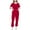 Wine, variant on Scrub Set Clearance 2024! AIEOTT Scrubs Set for Women, Women Scrubs Top V Neck Solid Colour Uniform Nursing Short Sleeve Blouse and Pants