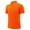 ♂0246-Orange, variant on REZUOFI Mens Solid Short Sleeve Polo Shirt Button Lapel Casual Breathable Loose for Summer Office Daily Work