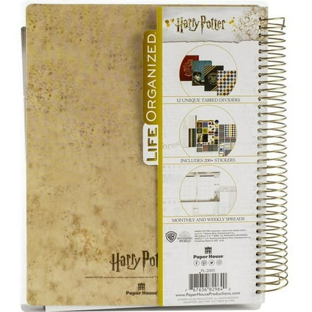 UPC: 0767636829640 | Paper House Life Organized 12-Month Undated Planner -Harry Potter Marauder s Map
