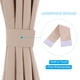 thumbnail image 5 of Cortina de puerta opaca Uxcell, 25"W x 40"L cortina de ventana francesa 1 panel, beige, 5 of 7